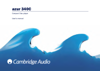 Cambridge Audio Azur-340C - Owners manual